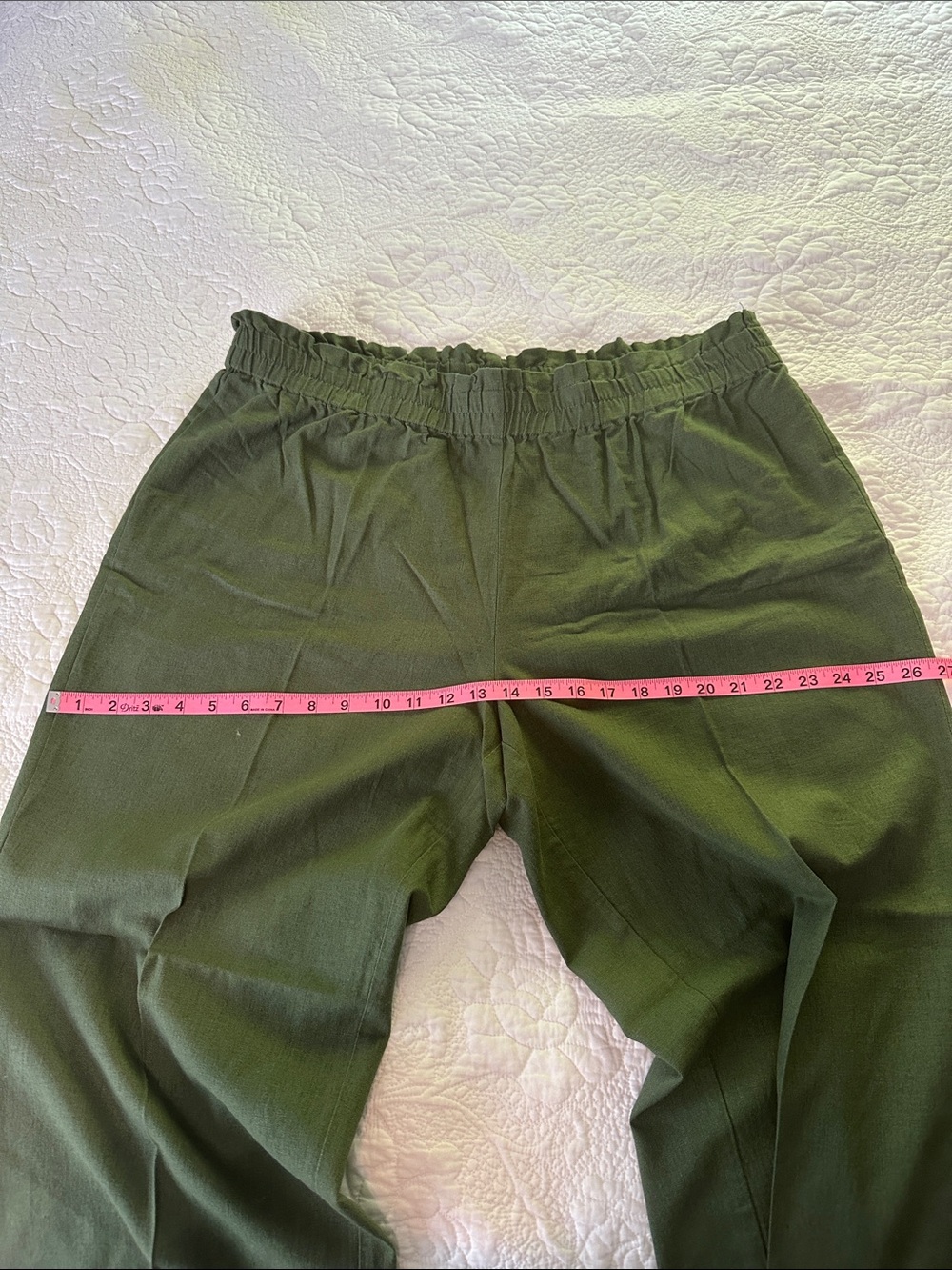 Linen Paperbag Waste Slacks - Picture 9 of 9